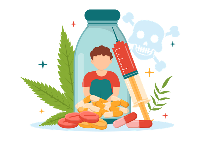 Avoid Drugs  Illustration