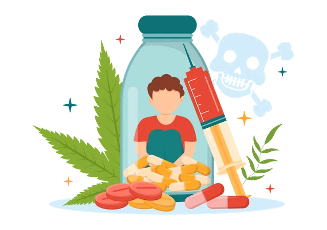 Avoid Drugs  Illustration