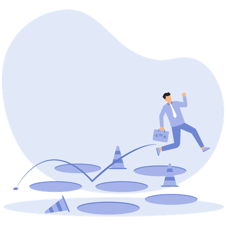 Avoid pitfall and adversity  Illustration