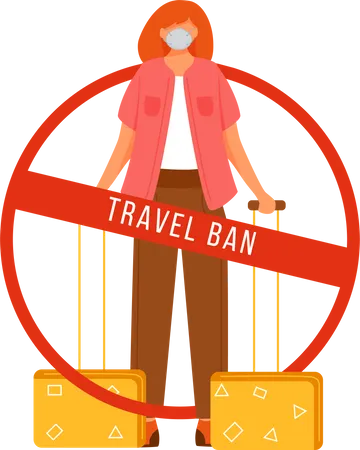 Avoid travel  Illustration