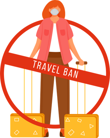 Avoid travel  Illustration