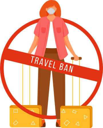 Avoid travel  Illustration