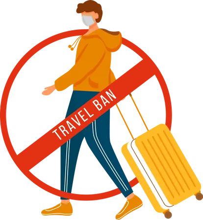 Avoid traveling  Illustration