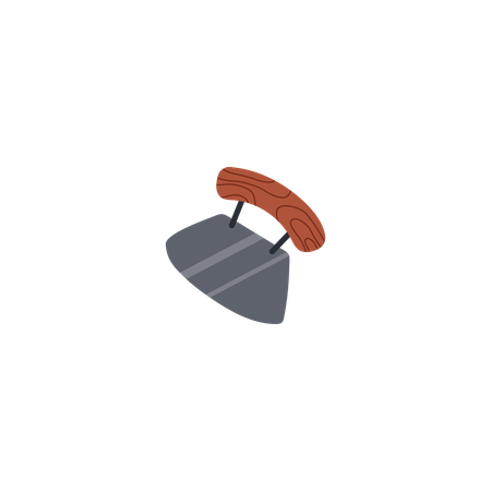 Axe or iron chopper knife  Illustration