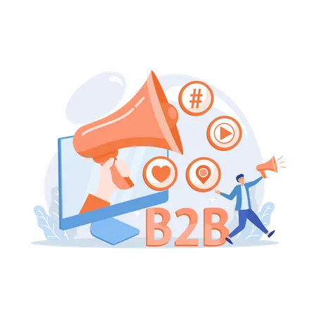 B 2 B Marketing  Illustration