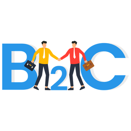B 2 C Business To Consumer  Illustration