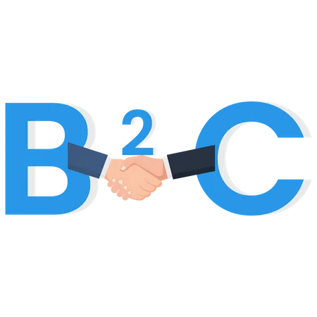 B 2 C Business To Consumer  Illustration
