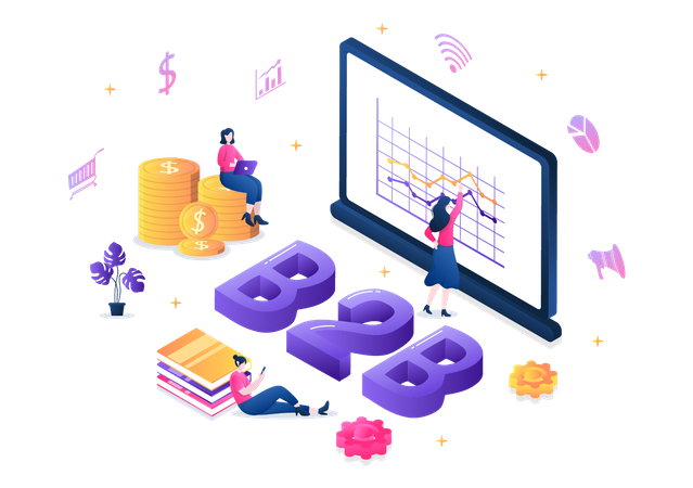 B2B Analytics  Illustration