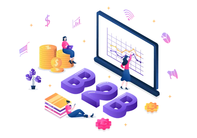 B2B Analytics  Illustration