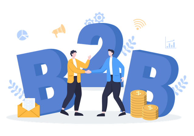 B2B Marketing  Illustration