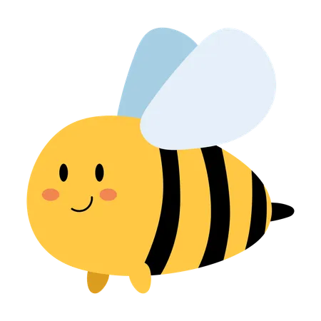 Baby Bee For Baby Animals Illustration