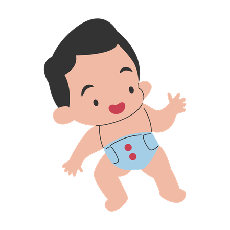 Baby boy  Illustration