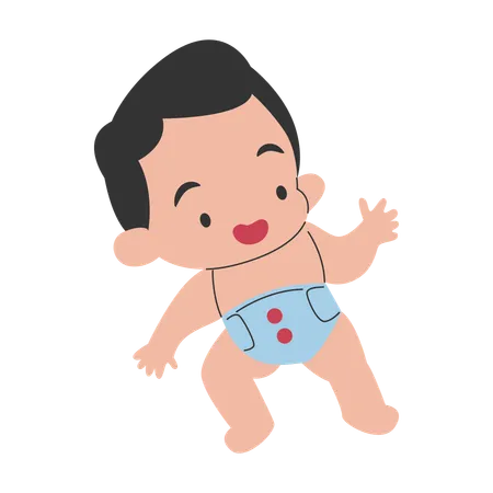 Baby boy  Illustration
