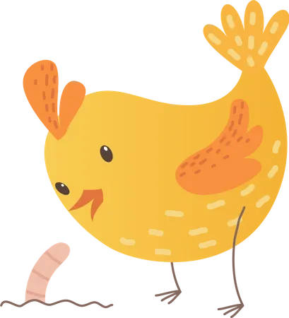 Baby chicken  Illustration