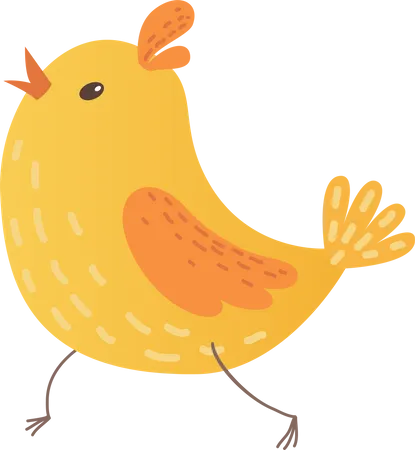 Baby chicken  Illustration