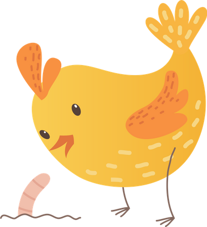 Baby chicken  Illustration