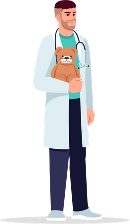 Baby doctor Illustration