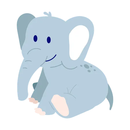 Elephant Calf Animal Illustration