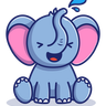 free elephant playing water illustrations
