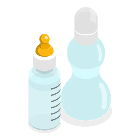 Baby feeding bottle  Illustration