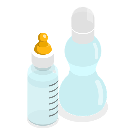 Baby feeding bottle  Illustration