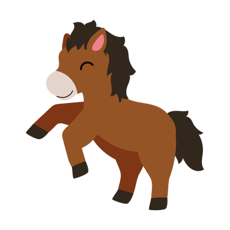 Baby Foal  Illustration