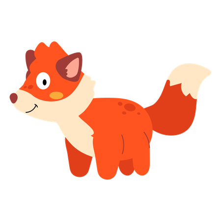 Baby fox  Illustration