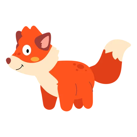 Baby fox  Illustration