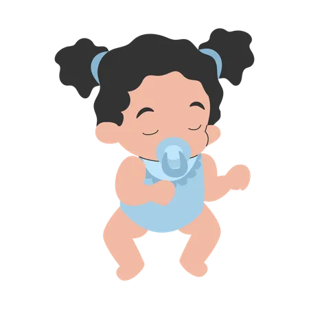 Baby girl  Illustration