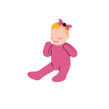 Baby Girl  Illustration