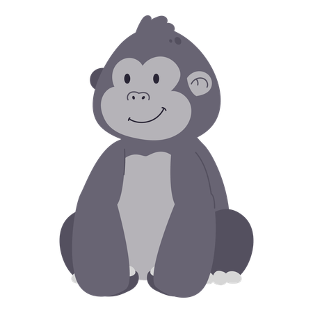 Baby gorilla  Illustration