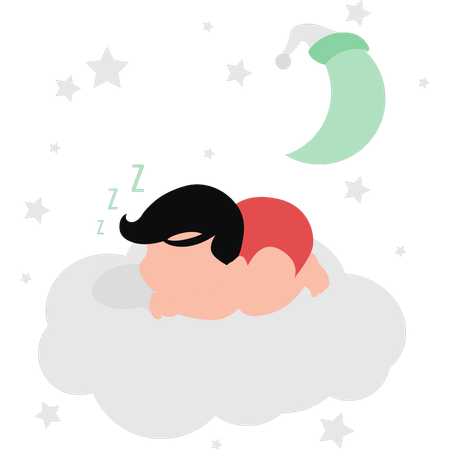 Baby is sleeping  Illustration