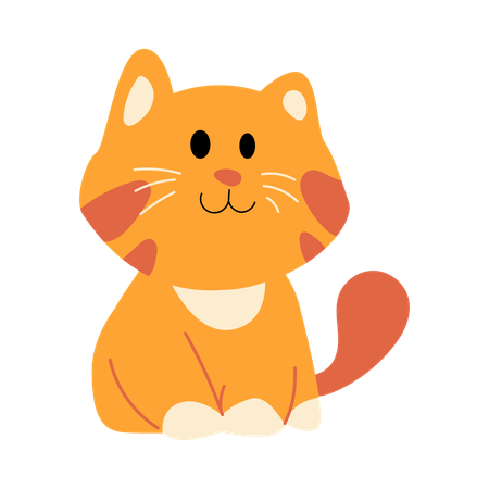 Baby Kitten  Illustration