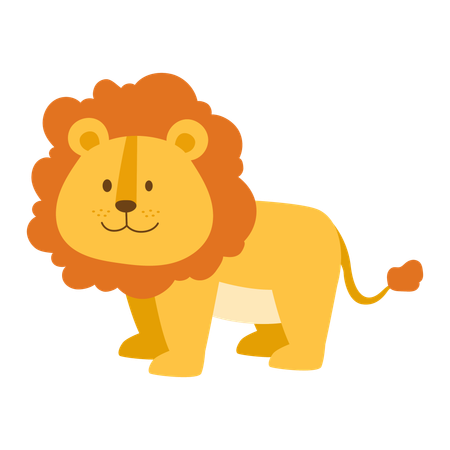Baby Lion  Illustration