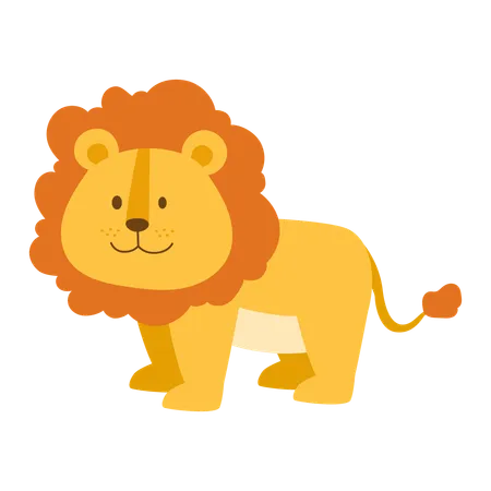 Baby Lion  Illustration