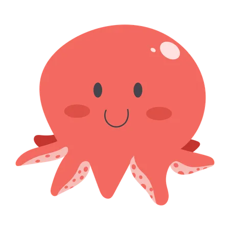 Baby Octopus Illustration Illustration
