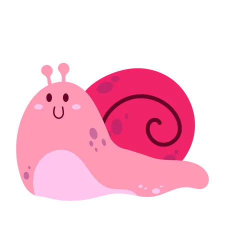 Baby Snail Illustration Illustration
