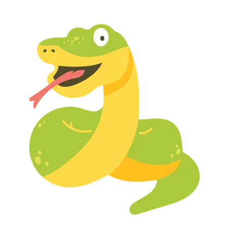 Baby Snake Illustration Illustration