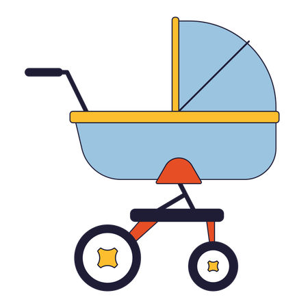 Baby stroller  Illustration