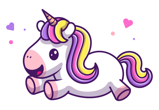 Baby unicorn  Illustration