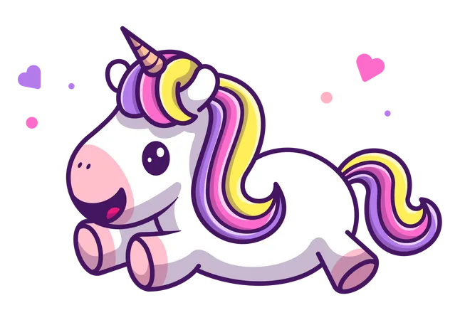 Baby unicorn  Illustration