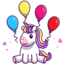 playing unicorn illustrations free