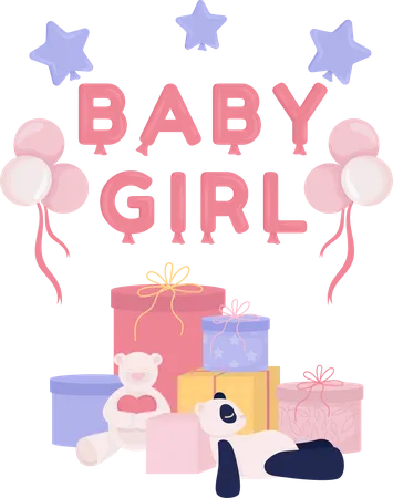 Babyparty-Geschenke  Illustration