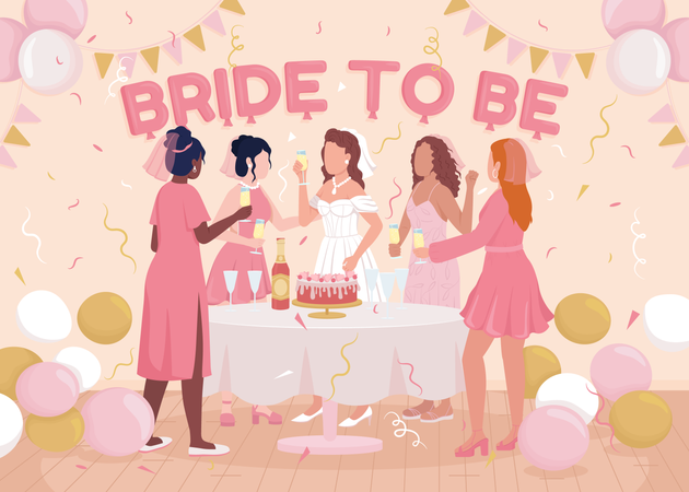 Bachelorette party Illustration