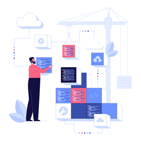 Backend-Entwicklung  Illustration