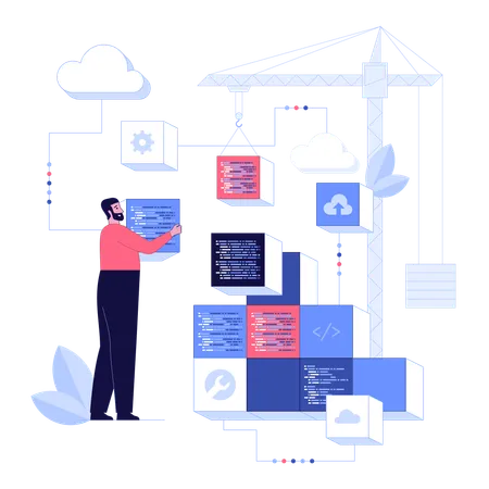 Backend-Entwicklung  Illustration