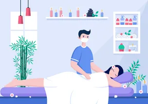 Massage And Body Spa Illustration