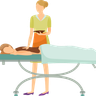 illustration for back massage