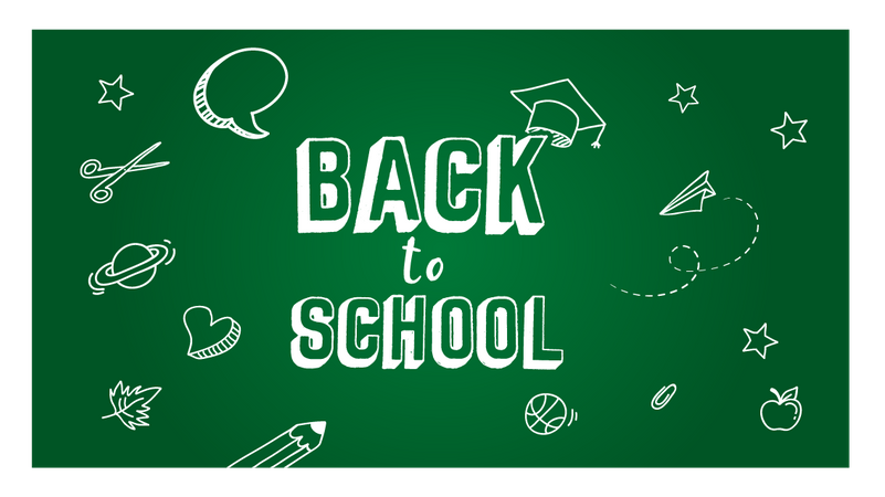 Back to school concept banner and background Illustration