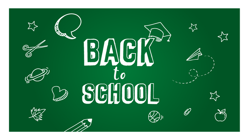 Back to school concept banner and background  イラスト